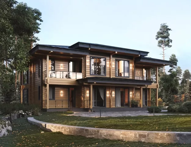 дом  в КП Залесье, 88 км от МКАД