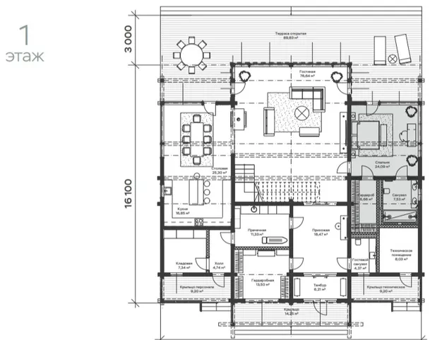 дом  в КП Залесье, 88 км от МКАД